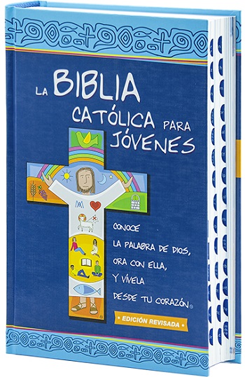 La Biblia Católica para Jóvenes. (Grande/Cartoné uñero/Dos tintas/23.5x15 cm)