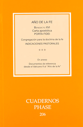 Año de la Fe. Carta apostólica Porta Fidei