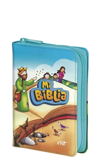 Mi Biblia. Cremallera símil piel. Bolsillo