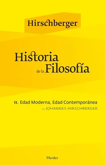 Historia de la Filosofía. II. Edad Moderna, Edad Contemporánea